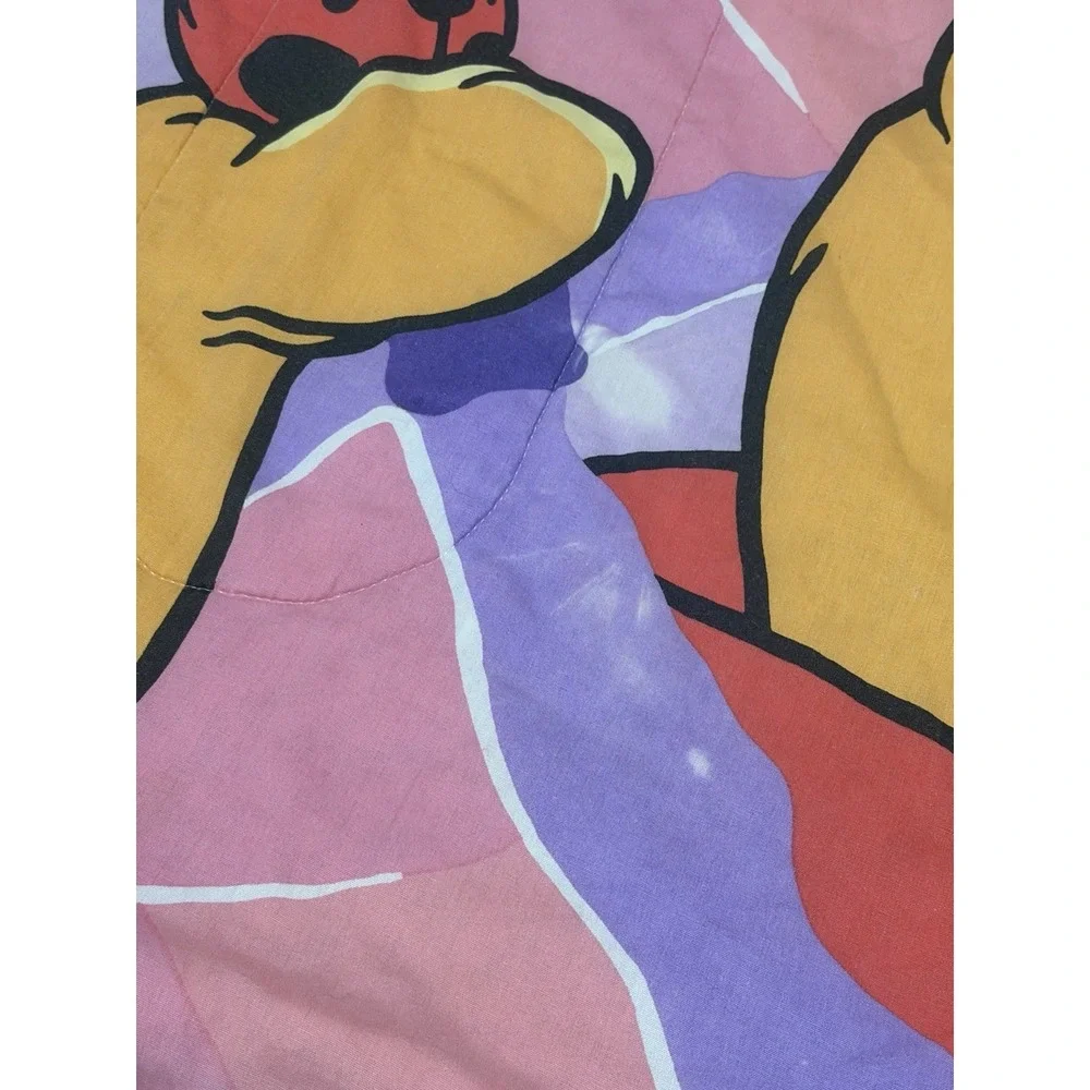 1990s Disney Winnie The Pooh & Tigger Reversible Twin Comforter READ! STAINS